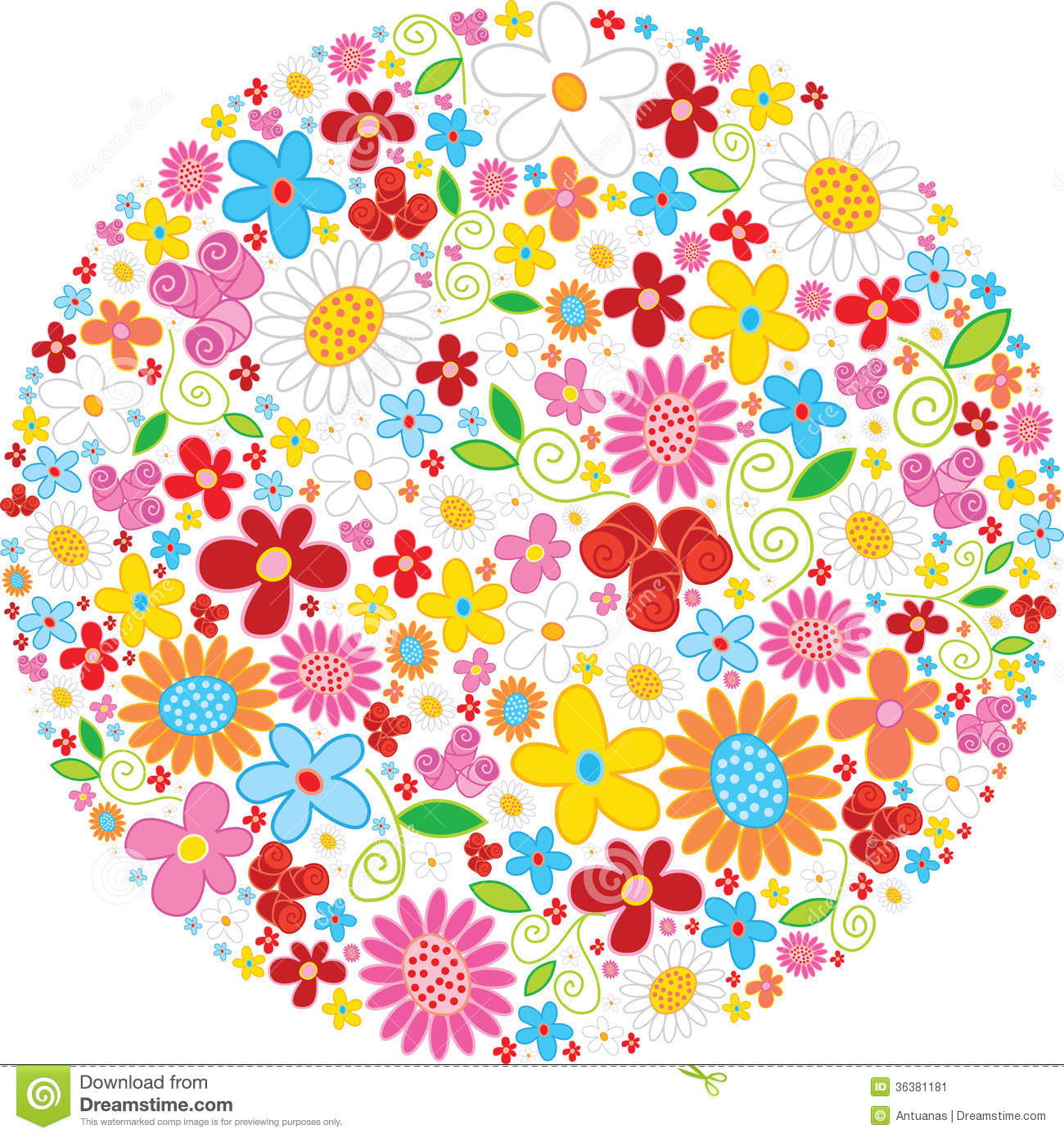 FLOWER BALL CLIPART - 353px Image #19