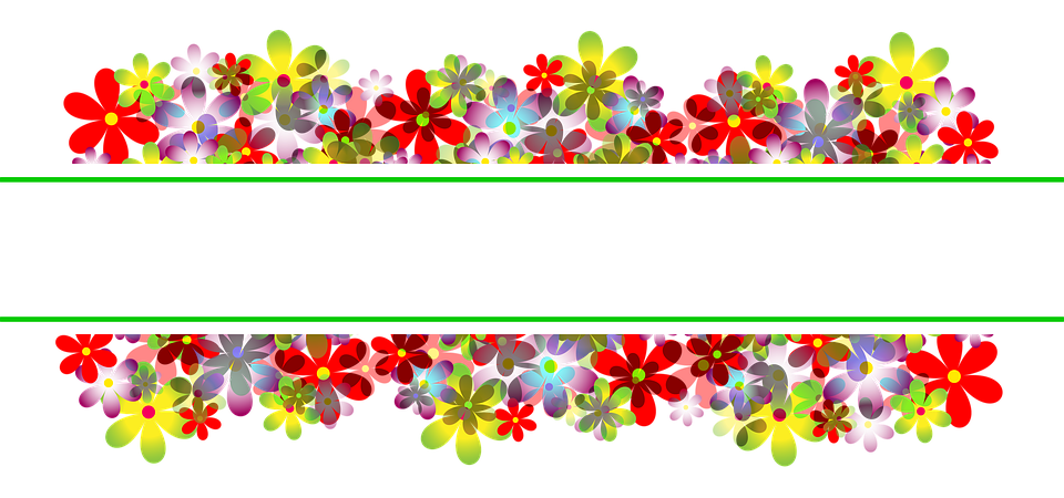 Flowers Floral Pattern Banner.