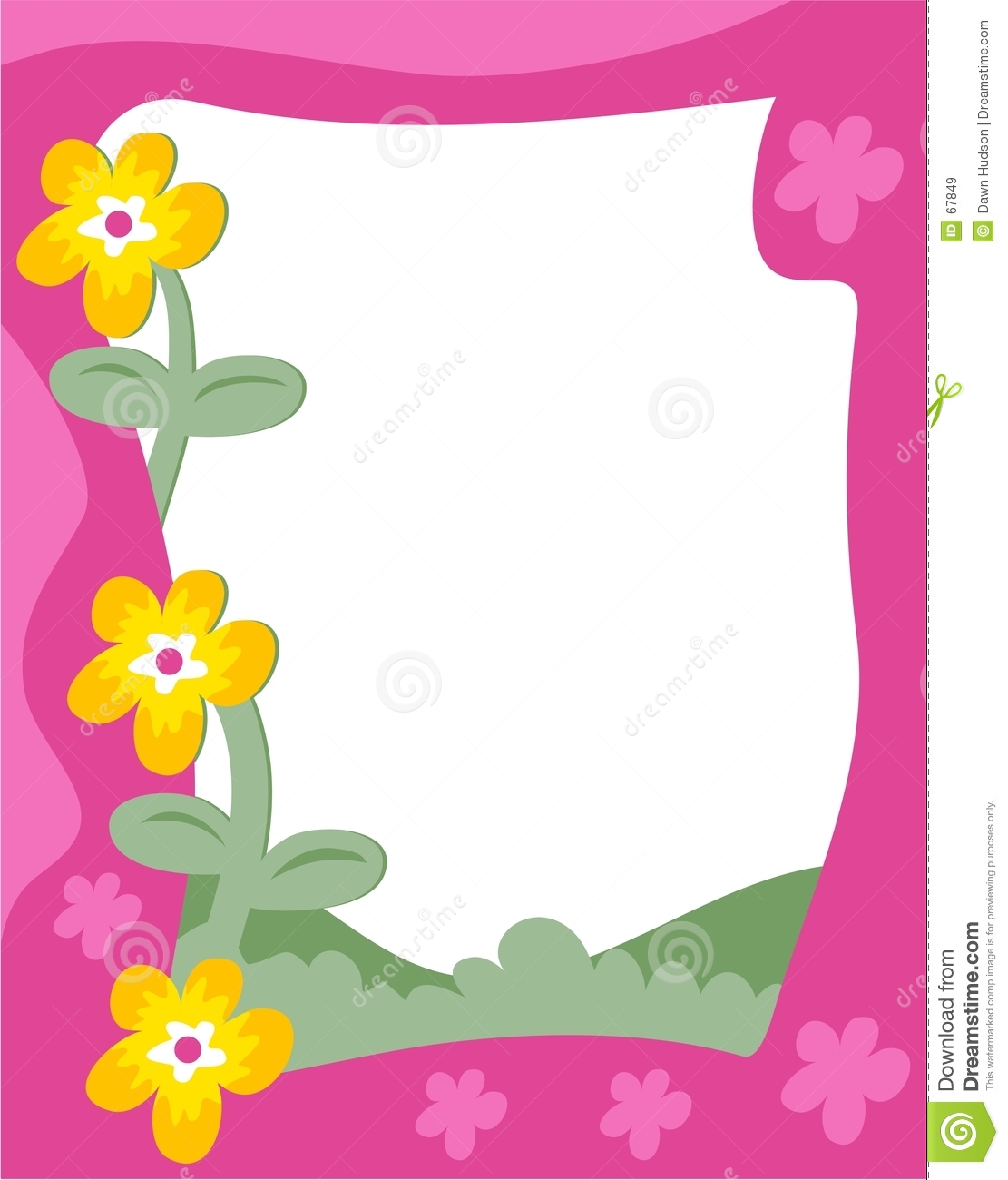 Flower Border Clipart.