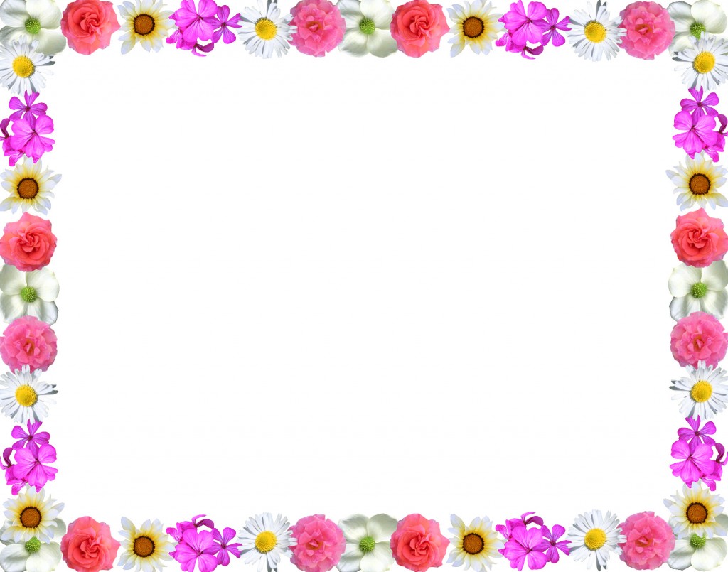 free flower border clipart.