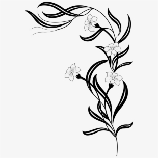 PNG Flower Black And White Cliparts & Cartoons Free Download.