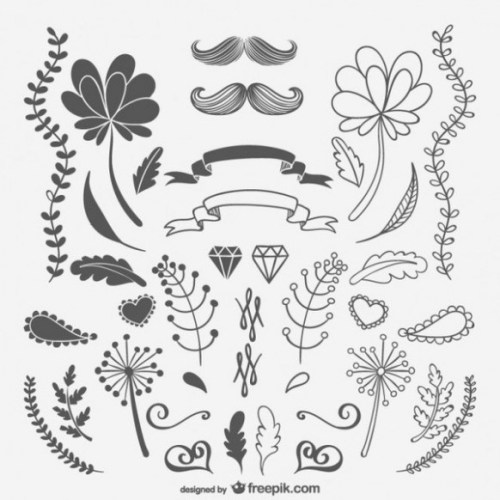 flower clipart black and white vector free download 10 free Cliparts