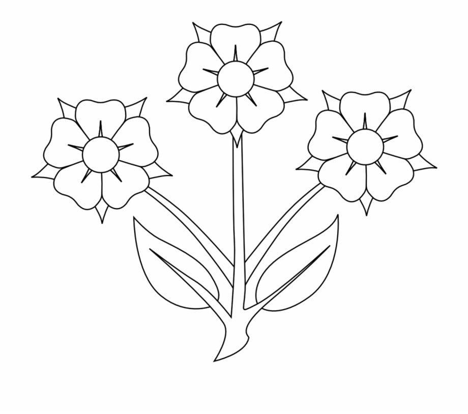Black White Flower Clip Art.