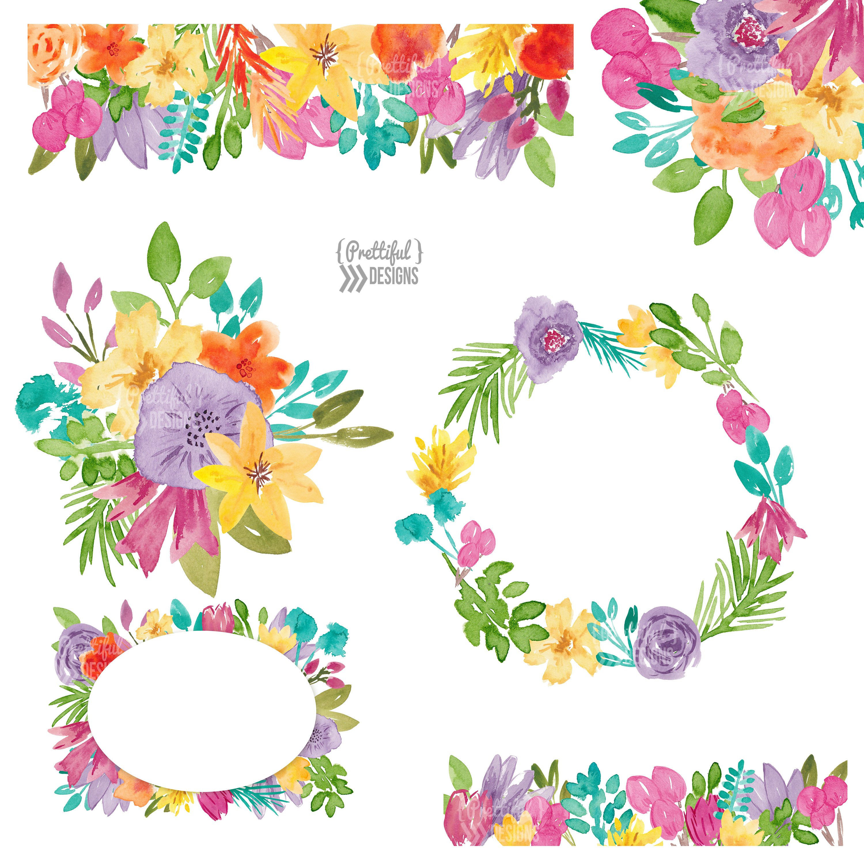 Watercolor Floral Clipart Free at PaintingValley.com.
