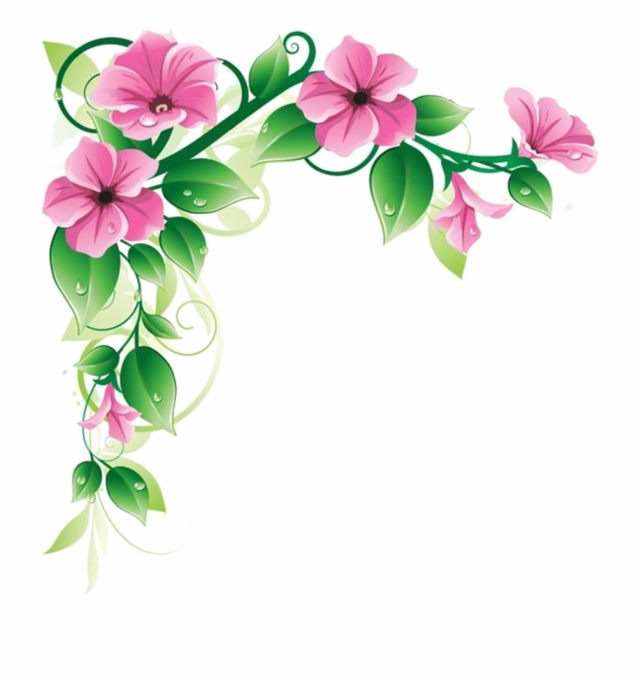 Flowers Frame Transparent Png Clipart Free Download.