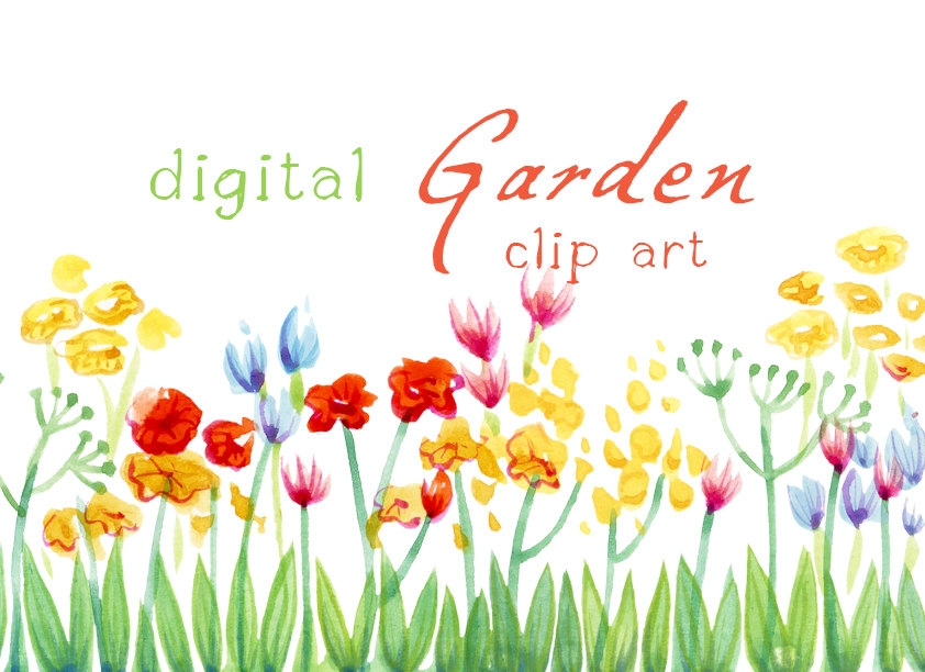 Flower Garden Clipart Free.