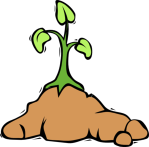 Planting flowers clipart.