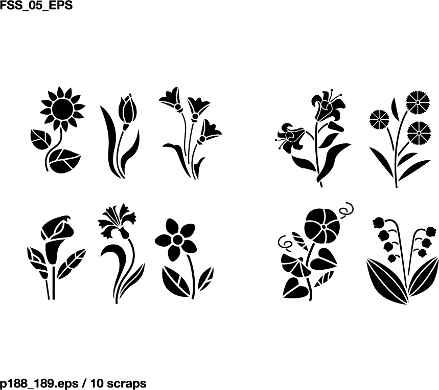 Download flower silhouette clipart 20 free Cliparts | Download ...