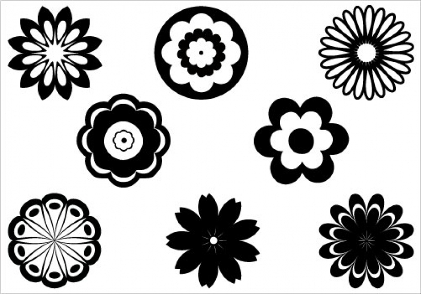 Free Free 71 Silhouette Flower Border Svg Free SVG PNG EPS DXF File