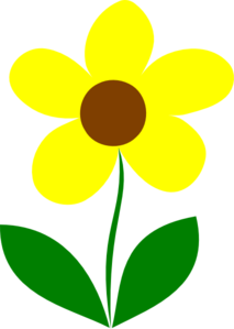 Clipart Flower With Stem.
