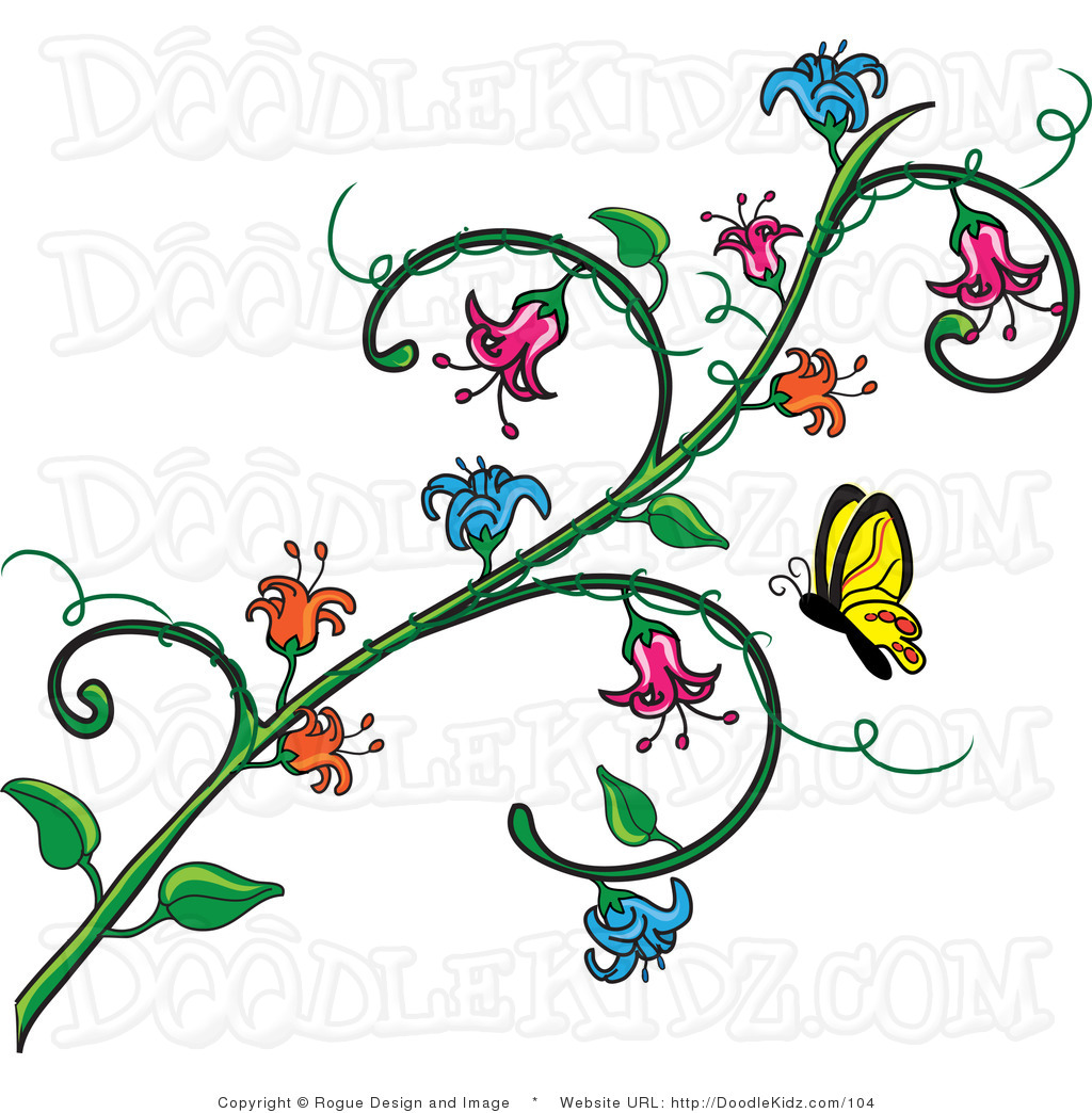 Flower vine clipart - Clipground