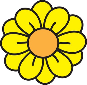 Yellow Flower Clipart.