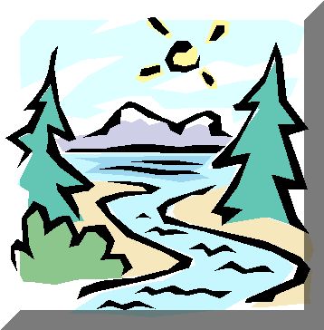 Flowing River Clipart.