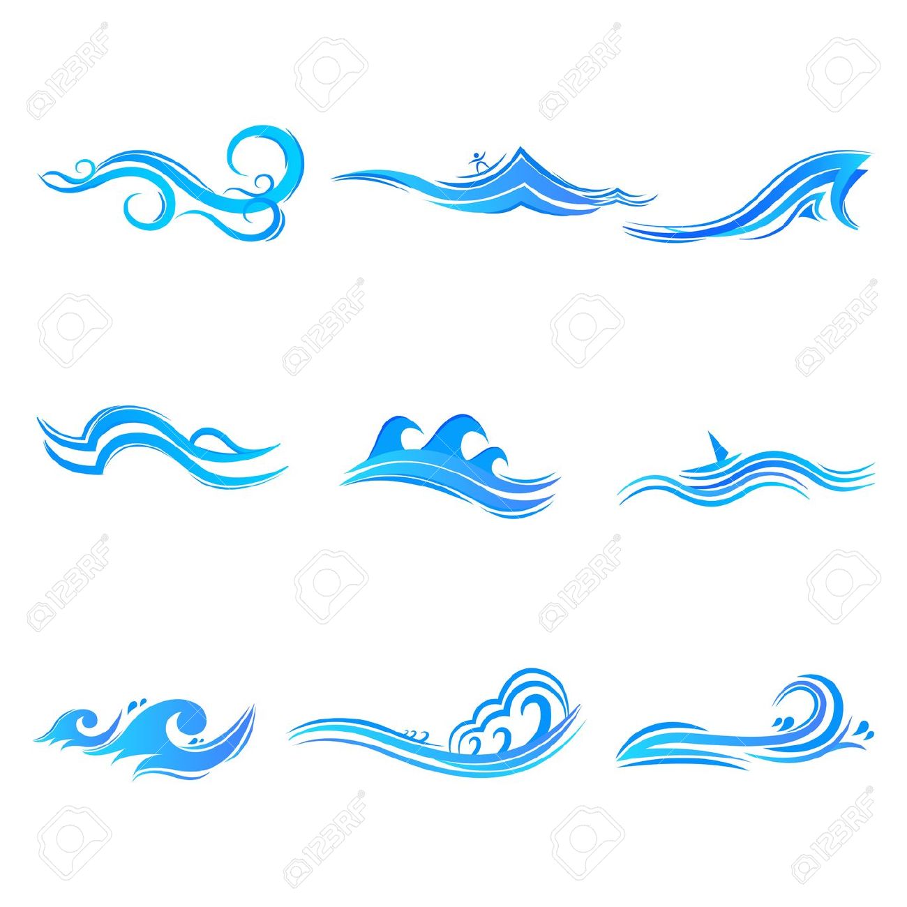 River flow clipart.