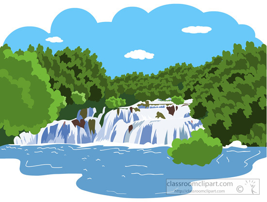 Flowing river clipart 2.