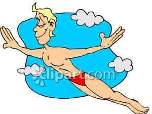 Fly man clipart.