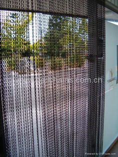 mesh chain metal doorway curtain.