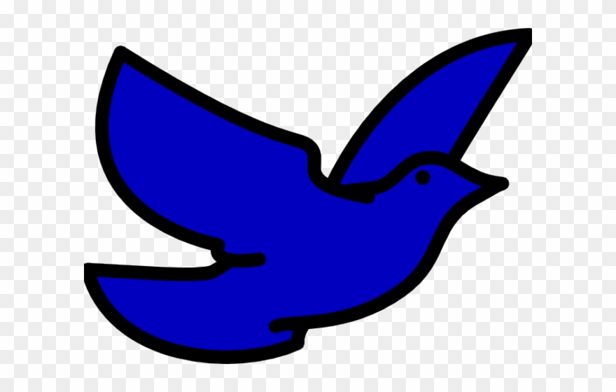 Bluebird Clipart Flying Blue.