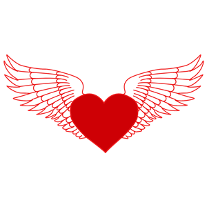 Flying Heart clipart, cliparts of Flying Heart free download (wmf.