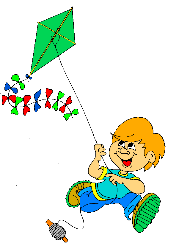 blonde lady flying a kite cartoon