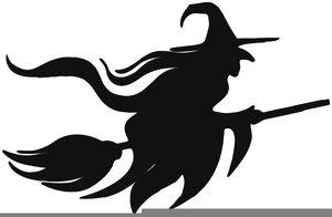 Flying Witches Clipart.