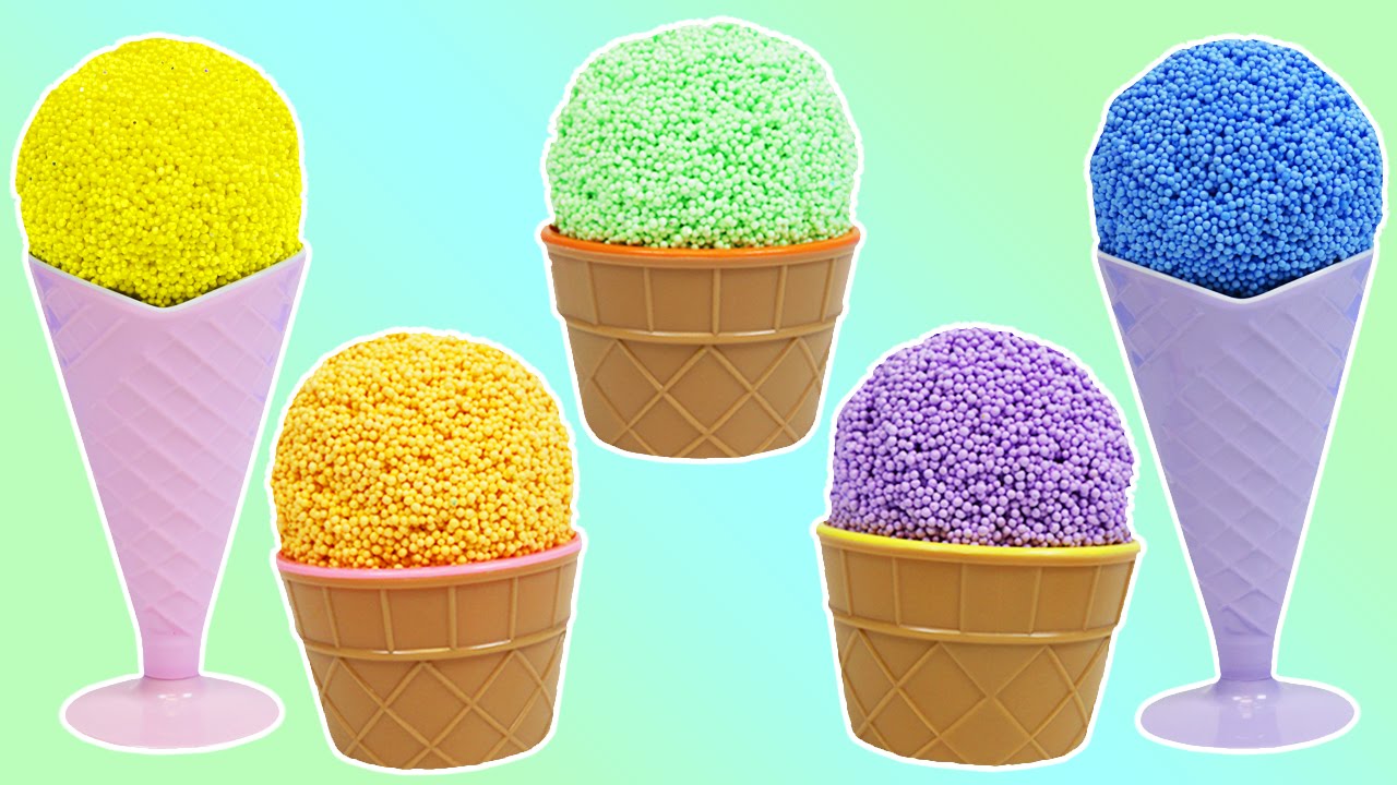 Play Foam Surprise Toys Ice Cream Cone Bowls FashEms Doc.