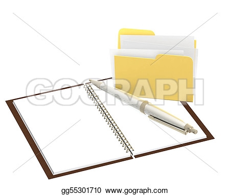 Folder And Notebook Clipart.