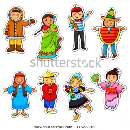 Folk costumes clipart - Clipground