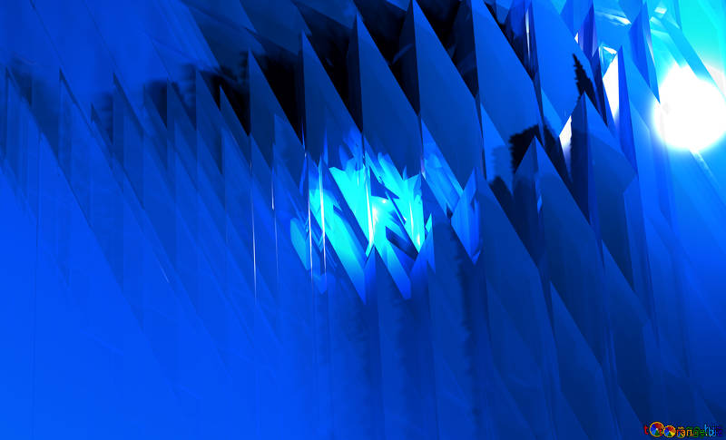 Ornamento geométrico forma futurista azul. fondo abstracto.