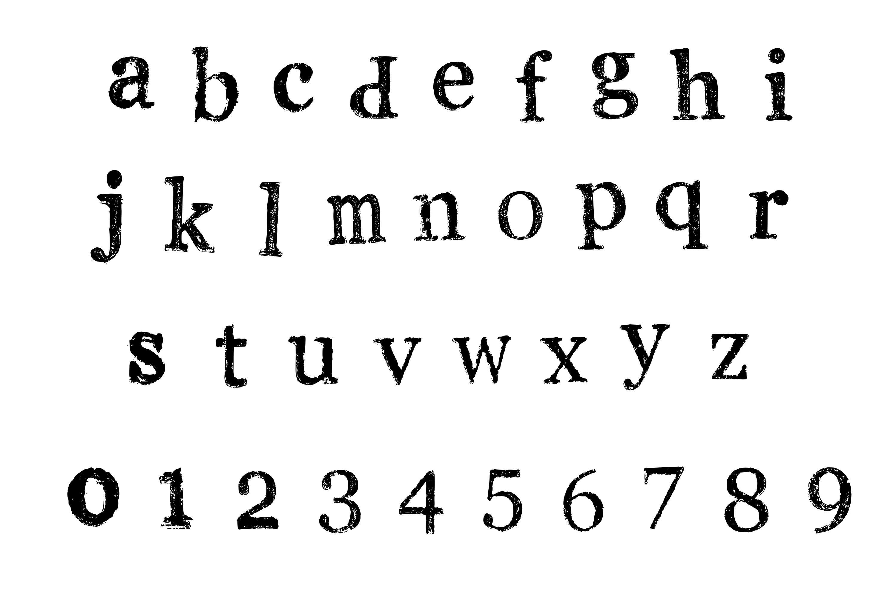 6 Set Stamp Fonts (PNG Transparent, SVG).