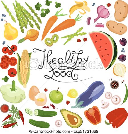 Healthy food banner.