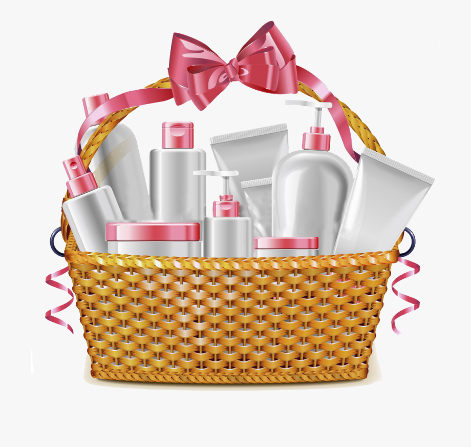 Black And White Library Cosmetics Food Gift Baskets.