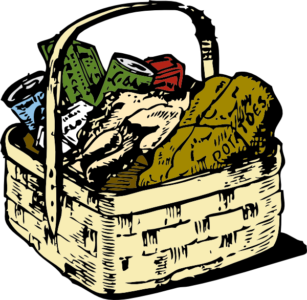 Food Basket Clipart.