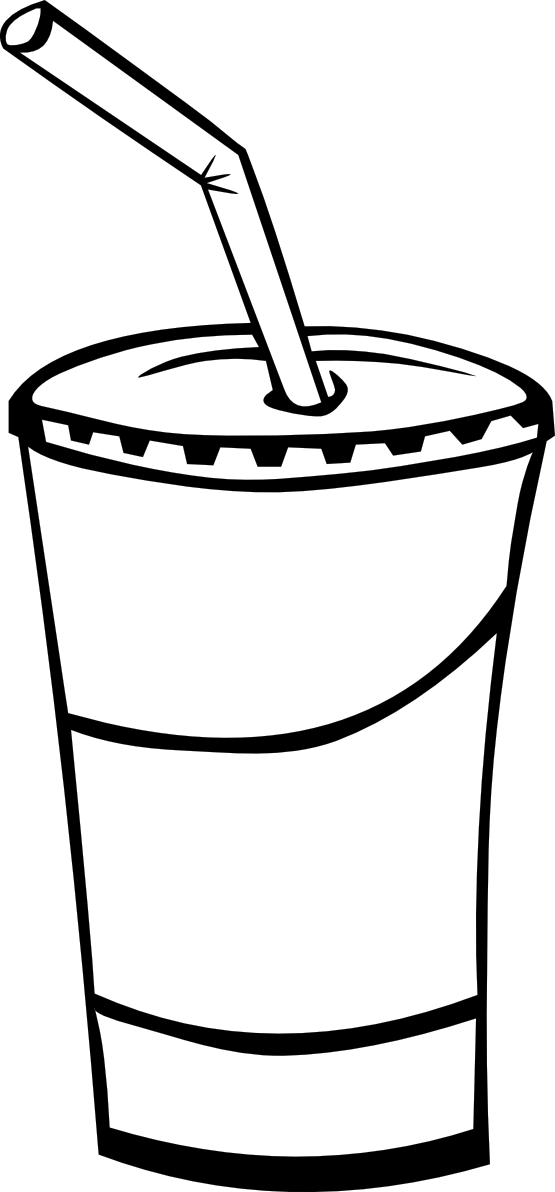 Fast Food Clipart Black And White.