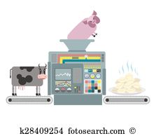 Meat processing plant Clip Art and Illustration. 12 meat.
