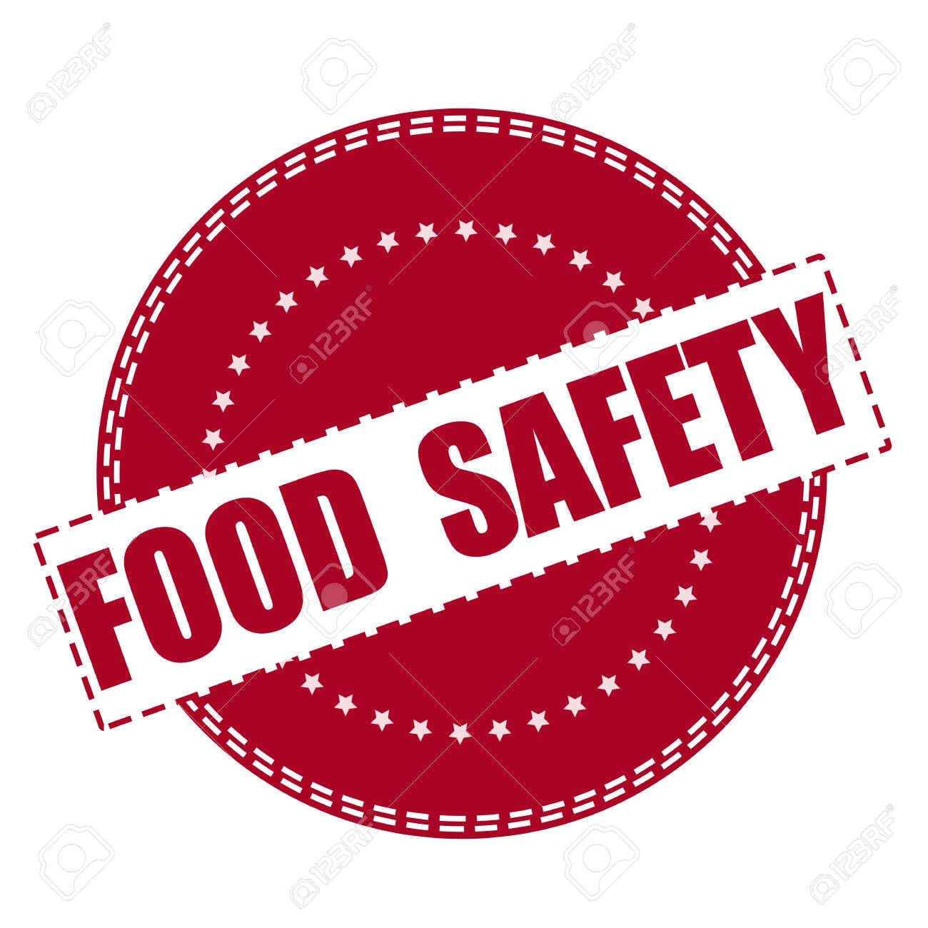 food safety grunge stamp with on vector illustration.