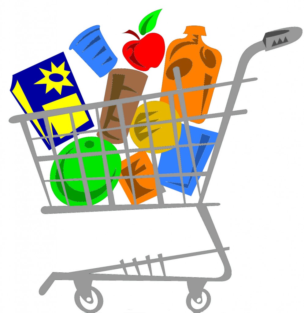 Grocery Shopping Clipart.
