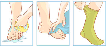 Foot Care Clip Art.