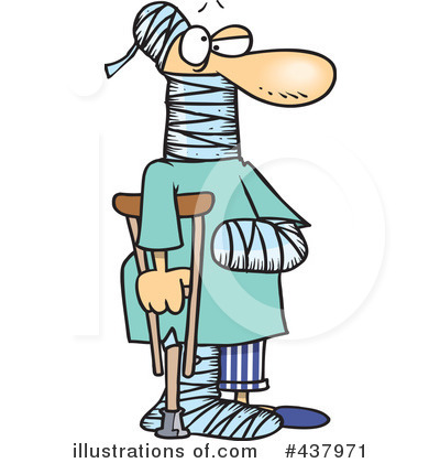 Foot Injury Clipart.