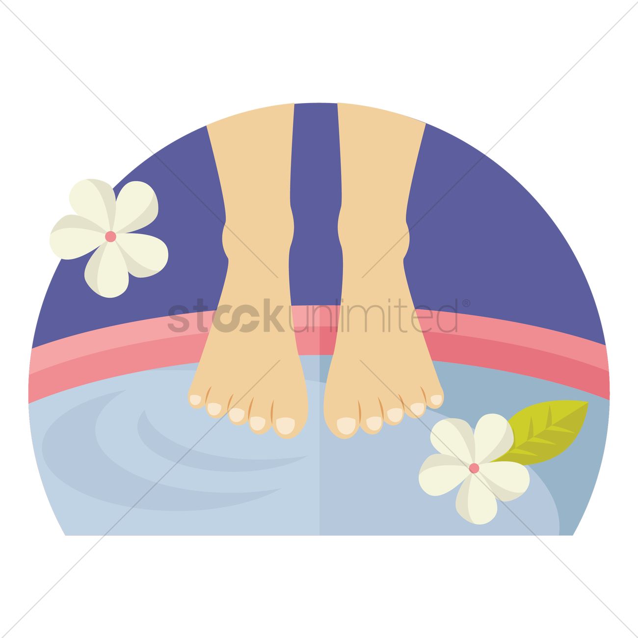 Foot Spa Clipart.