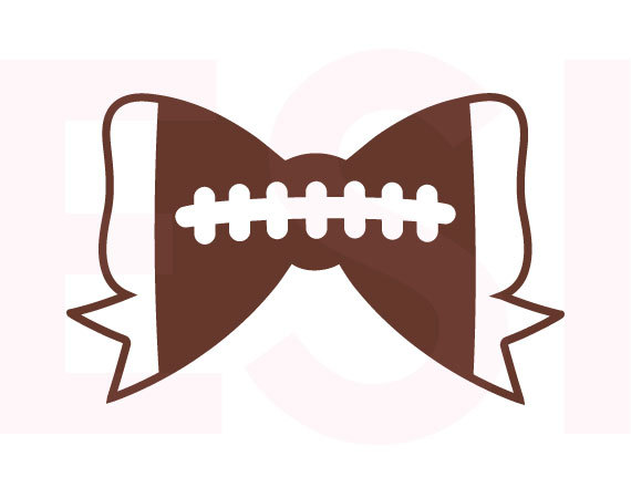 Football Bow SVG, DXF, EPS, svg cutting files for use in.