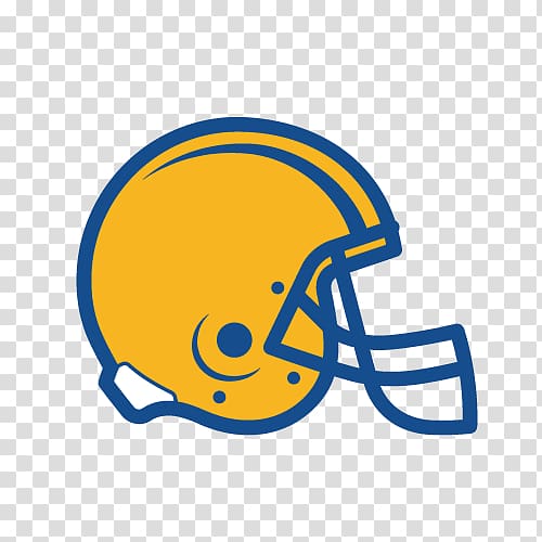 Football helmet , Yellow helmet logo transparent background.