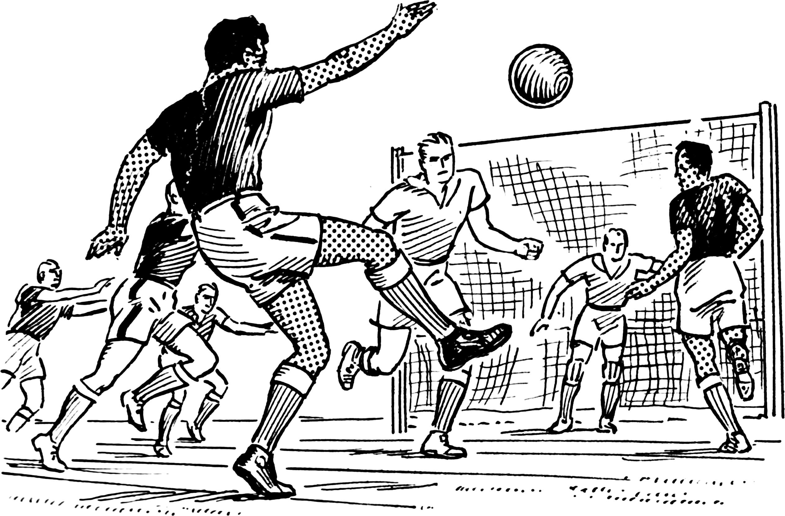 Fmcbaws50 Football Match Clipart Black And White Sun Today