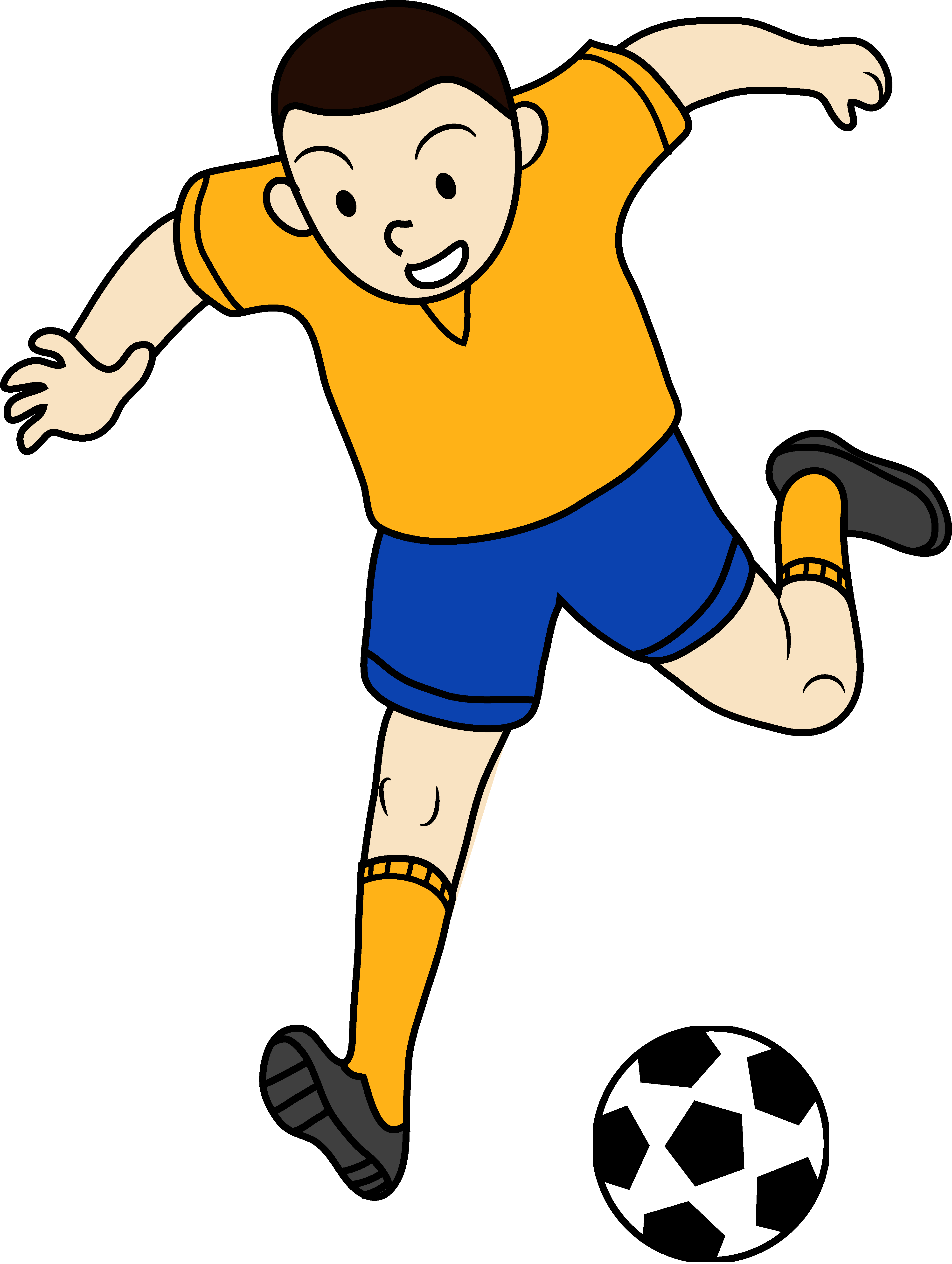 Kid Football Player Clipart.