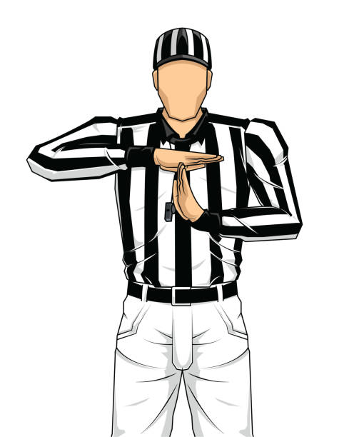 Best Football Referee Illustrations, Royalty.