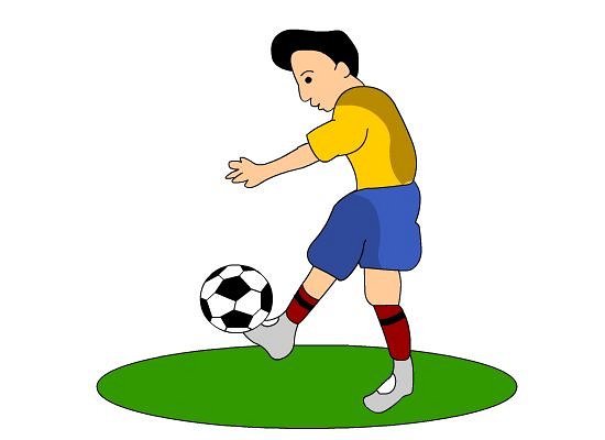 Footballer Clip Art.