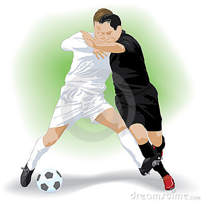 Footballers Stock Illustrations.