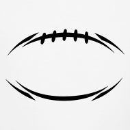 Distressed football clipart.