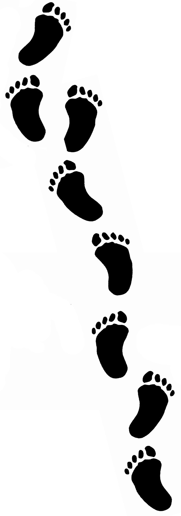 Footprint Clipart Black And White.