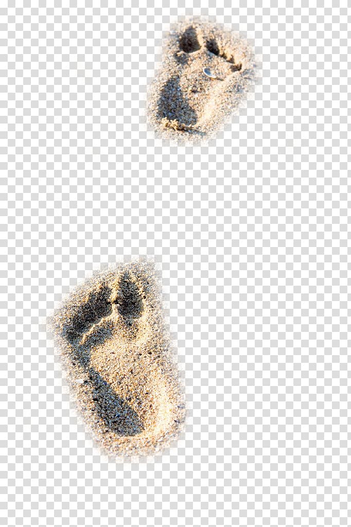 Pair of footprints in the sand, Beach Sand Footprint.
